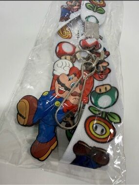 Super Mario Bros. Nintendo Keychains Mario Lanyard Mario and Luigi Designs
